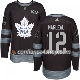 Adidas Maillot de Hockey Toronto Maple Leafs Patrick Marleau 12 1917-2017 100th Anniversary Noir Authentic - Homme